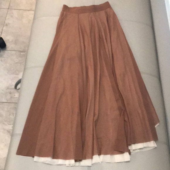 PETIT POIS by VIVIANA G Two Tone Hi-Lo Mesh Skirt - Picture 4 of 6